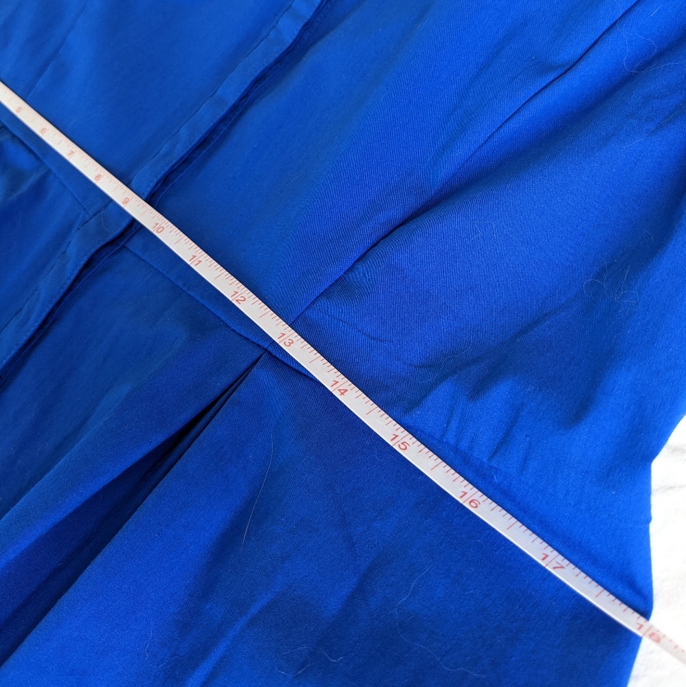 ☀️Apt 9 NWT pleated top Large blue - Picture 4 of 14
